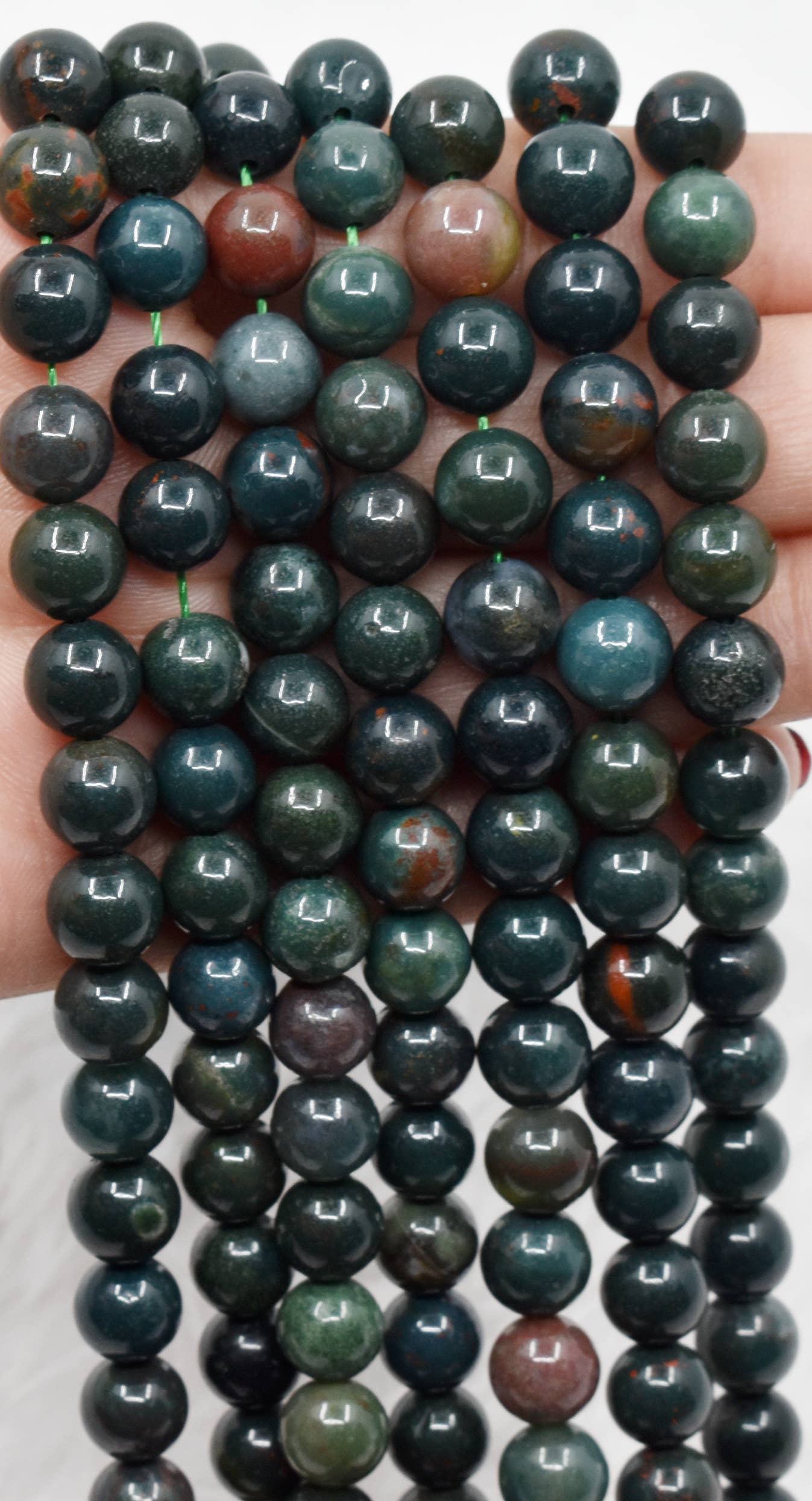 Crystal Jewelry Beads | Bloodstone | Gemstone Beads: 4mm