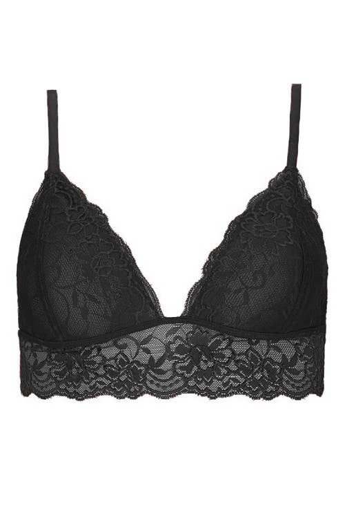 Triangle Lace Bralette: BEIGE / 3-3 (S/M-M/L)