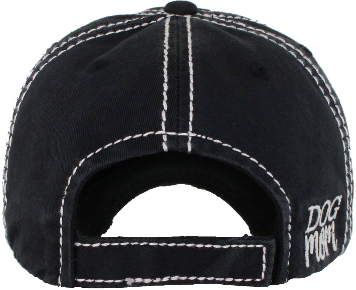 DOG MOM WASHED VINTAGE BALLCAP: DBL