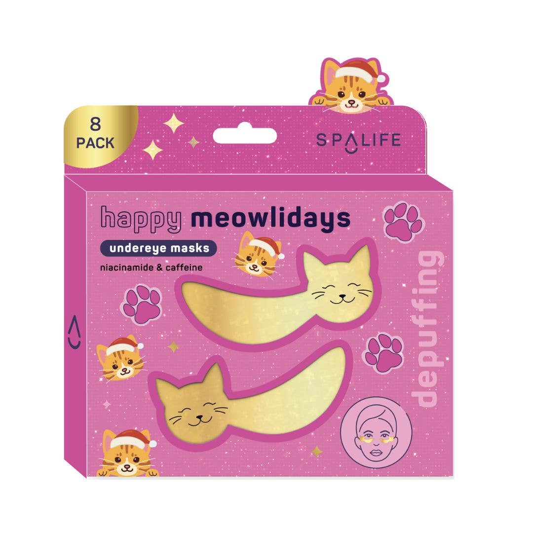 Christmas Holiday Happy Meowlidays Depuffing Undereye Patches | 8 Pk