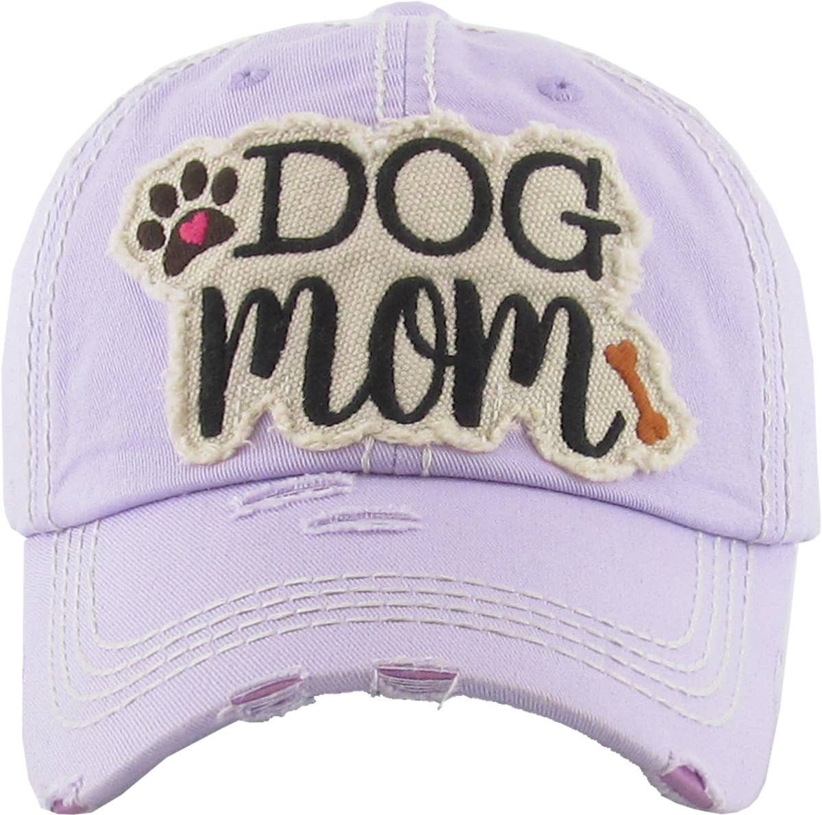 DOG MOM WASHED VINTAGE BALLCAP: DBL