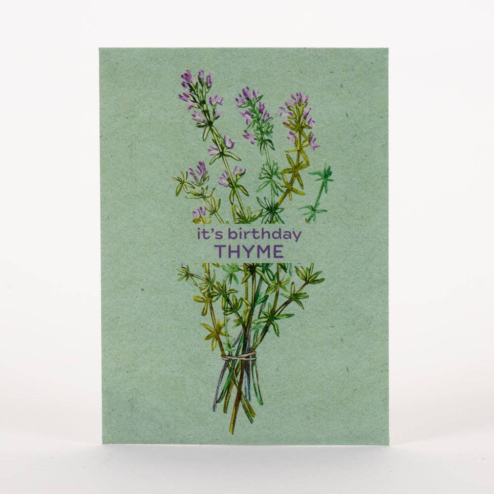 It's Birthday Thyme - Thyme Seed Packets