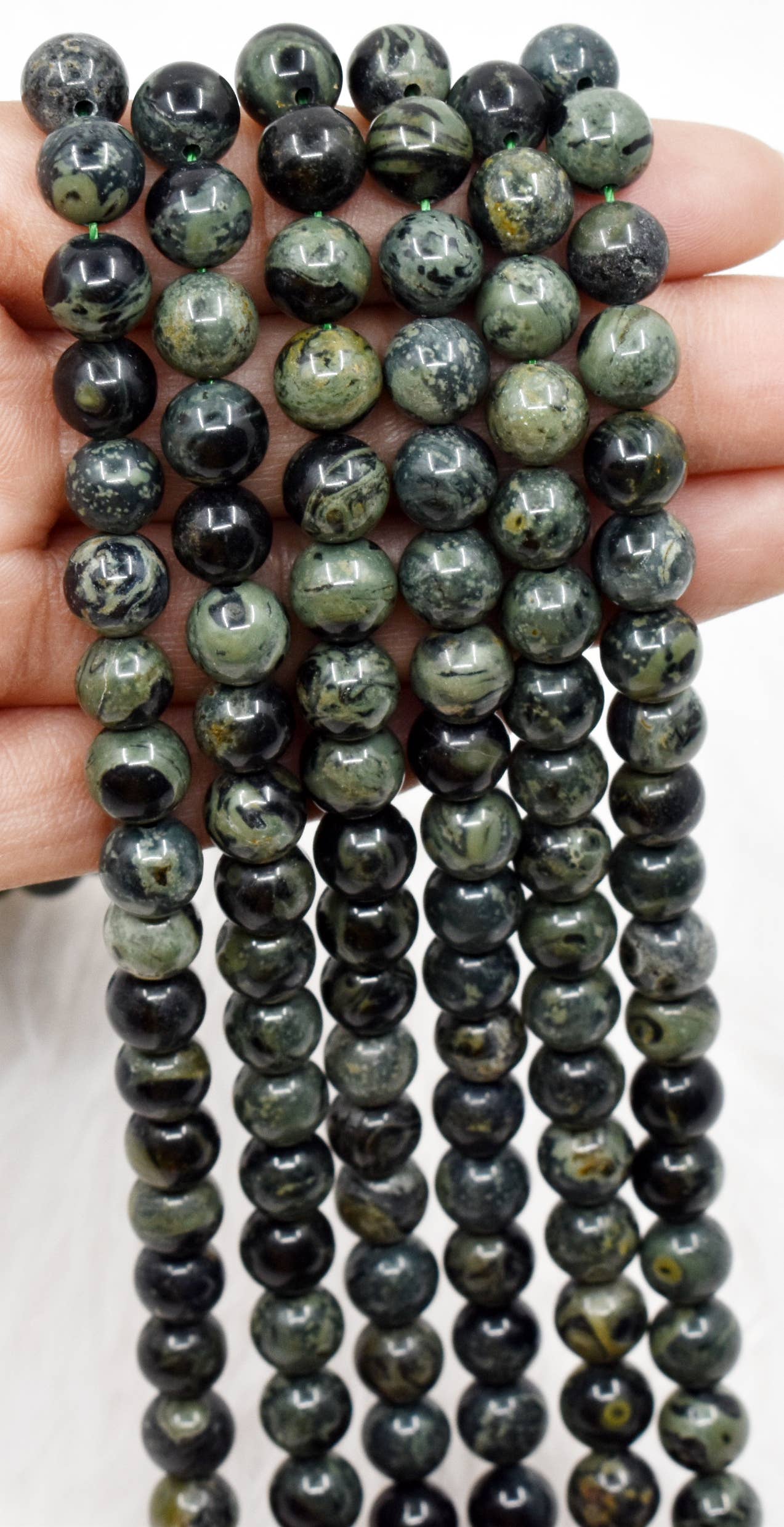 Crystal Jewelry Beads | Kambaba Jasper | Gemstone Beads: 4mm