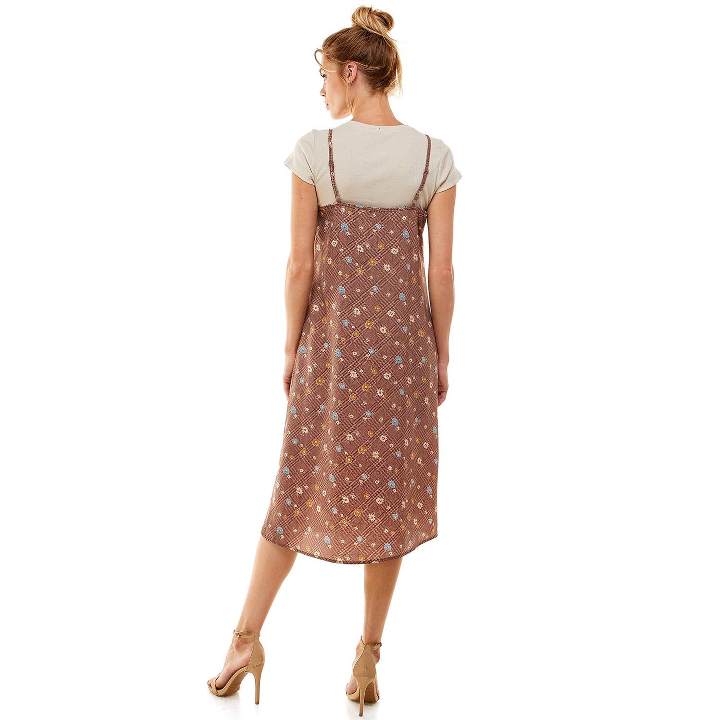 THE EFFORTLESS HARMONY TEE & DRESS FUSION 2PCS: MOCH/DEN/GLD / M
