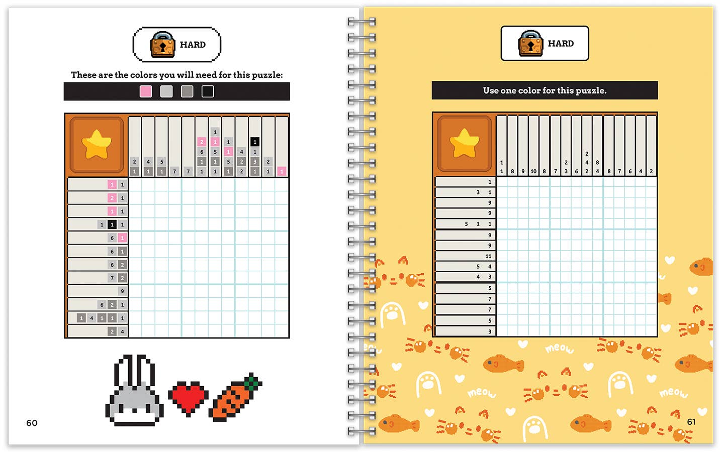 Picture Cross Cats & Dogs and Other Pets 100+ Nonogram Logic Coloring Puzzles