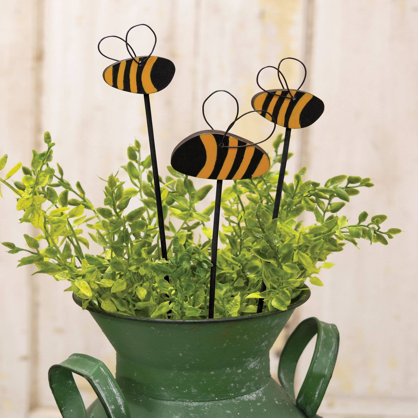3/Set, Wooden Bumblebee Plant Pokes