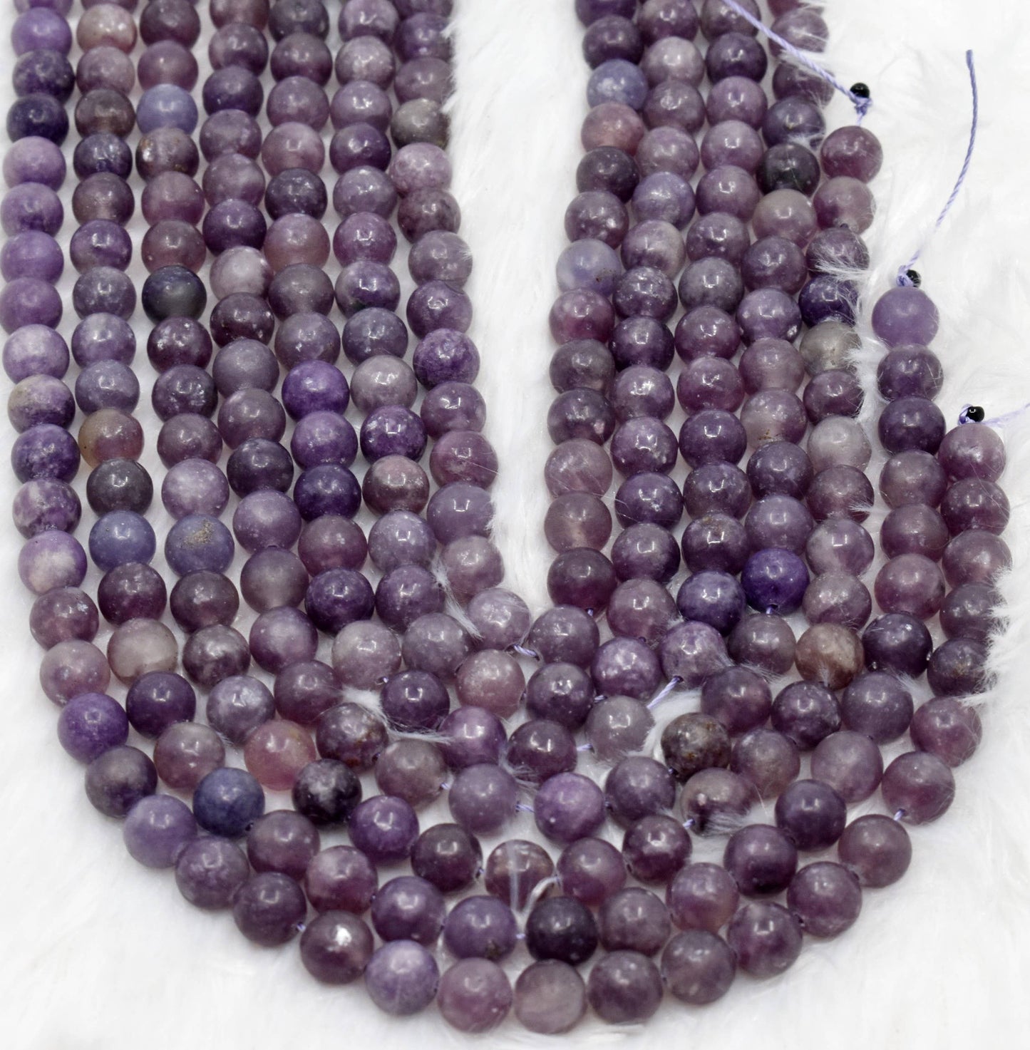 Crystal Jewelry Beads | Lepidolite | Healing Gemstone Beads: 6mm