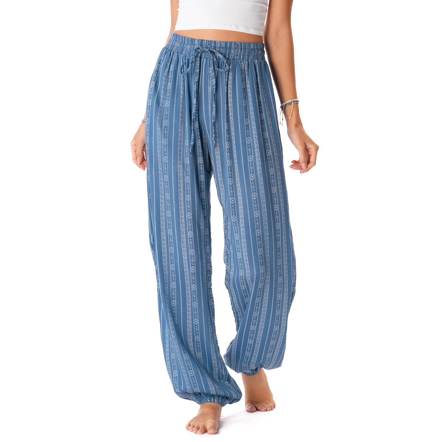 Khamu Tribal Jogger Harem Pants: M
