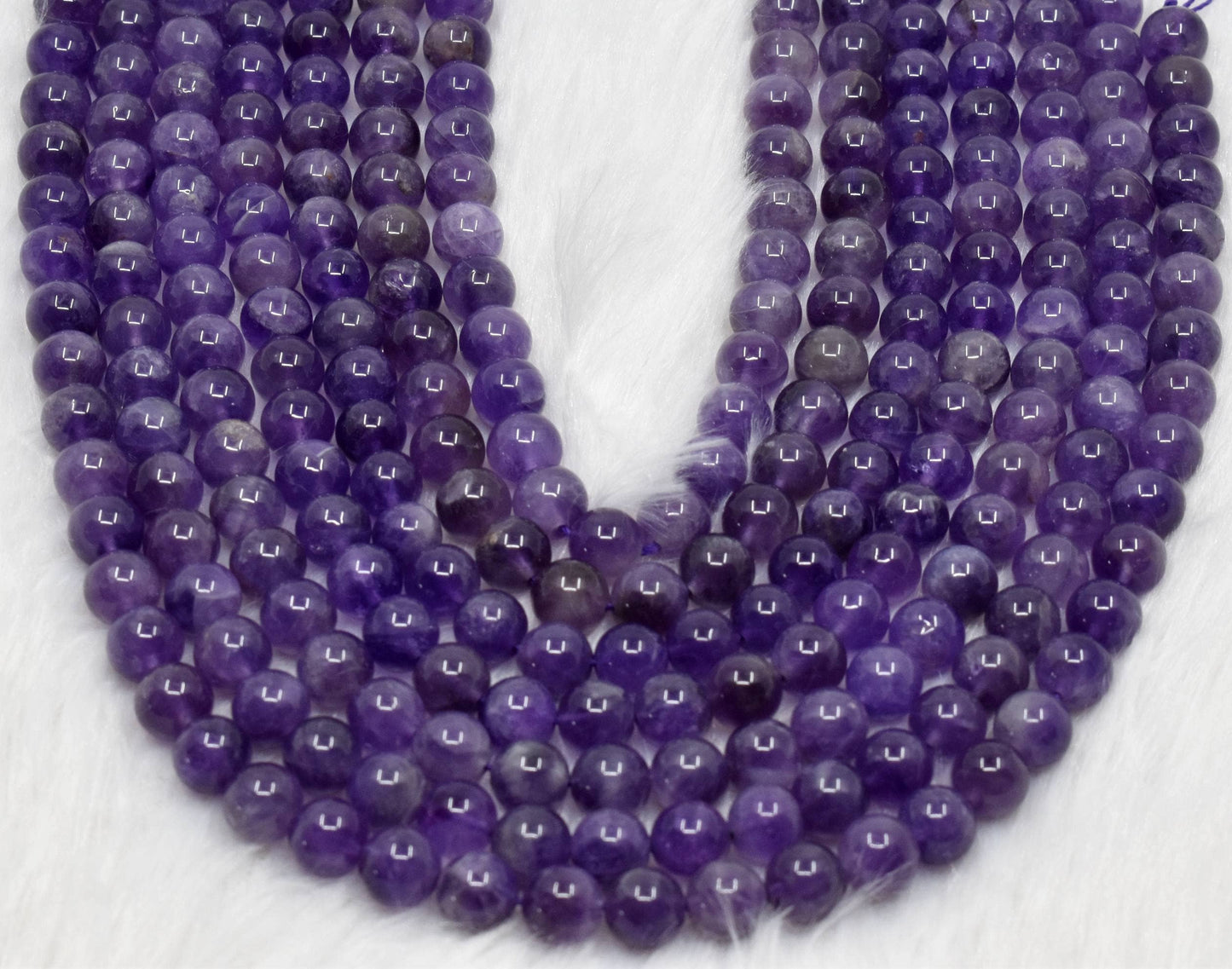 Crystal Jewelry Beads | Amethyst | Gemstone Healing Beads: 4mm