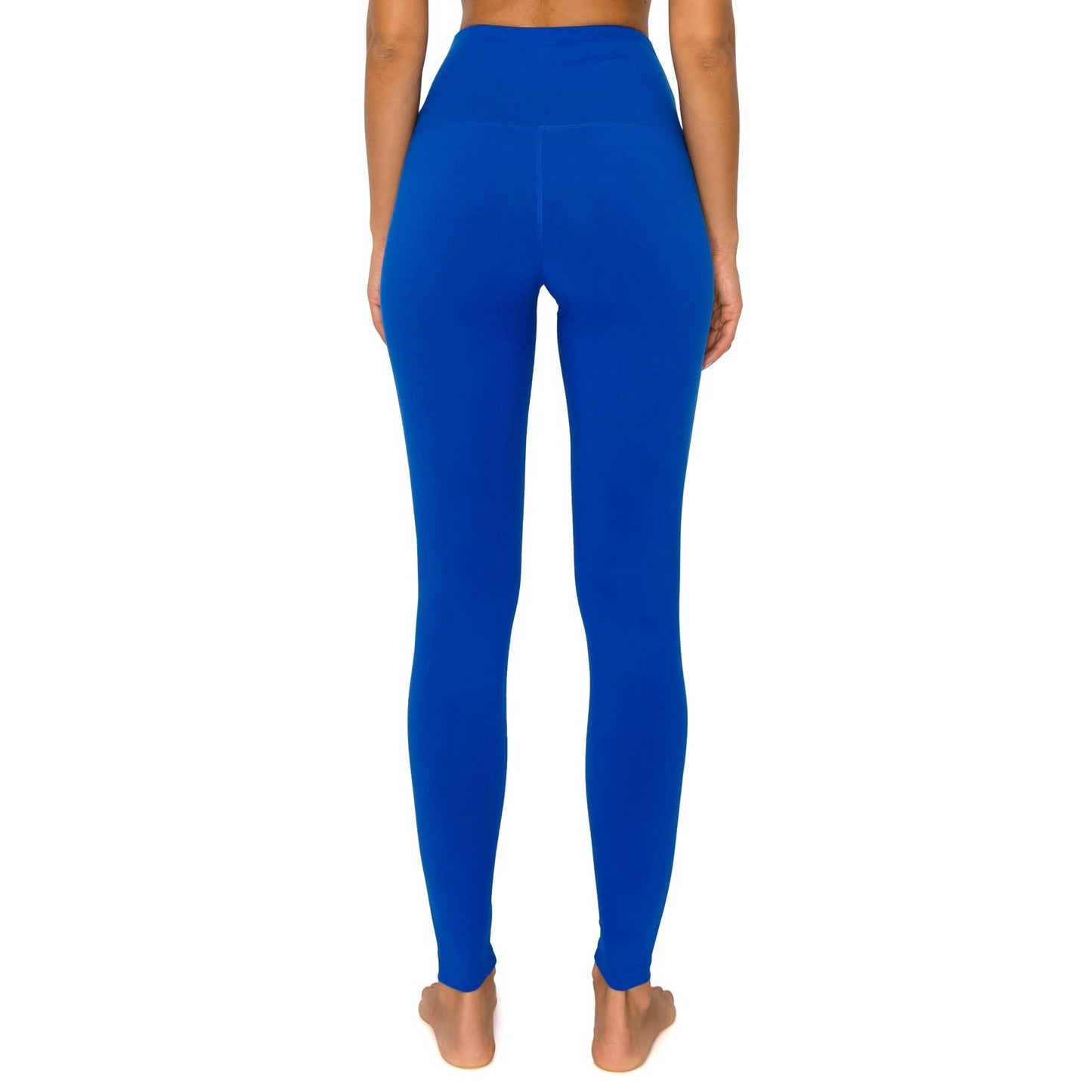 5" Yoga Band Premium Solid Activewear Leggings: Ink Blue / M