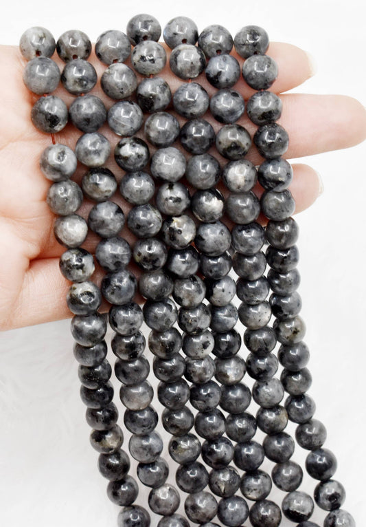 Crystal Jewelry Beads | Black Labradorite | Gemstone Beads: 4mm