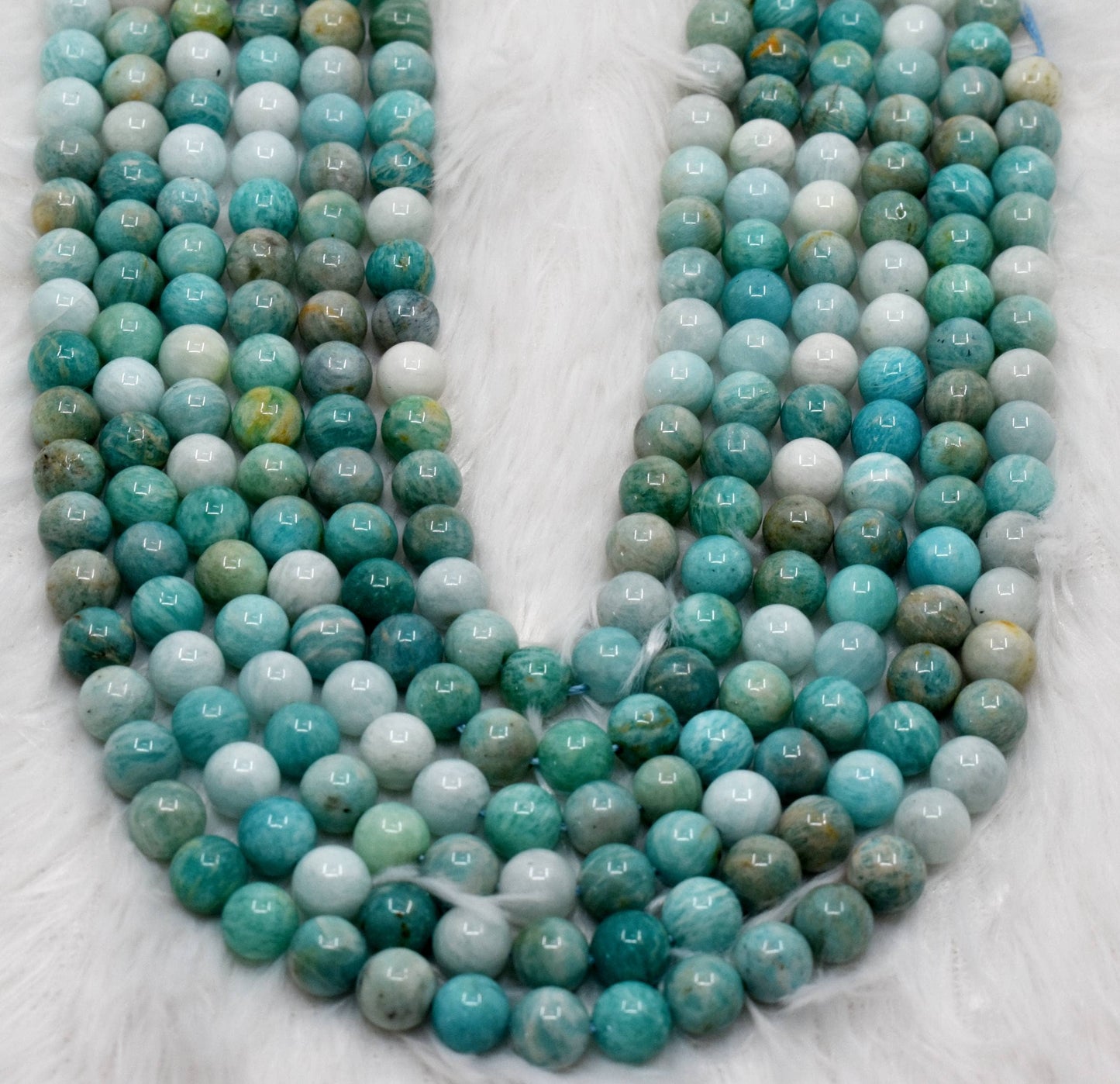 Crystal Jewelry Beads | Multi Amazonite | Gemstone Beads: 4mm