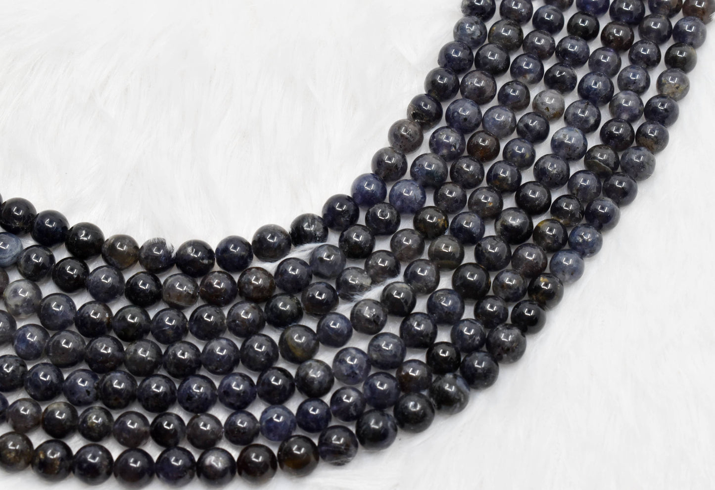Crystal Jewelry Beads | Iolite | Healing Gemstone Beads: 6mm