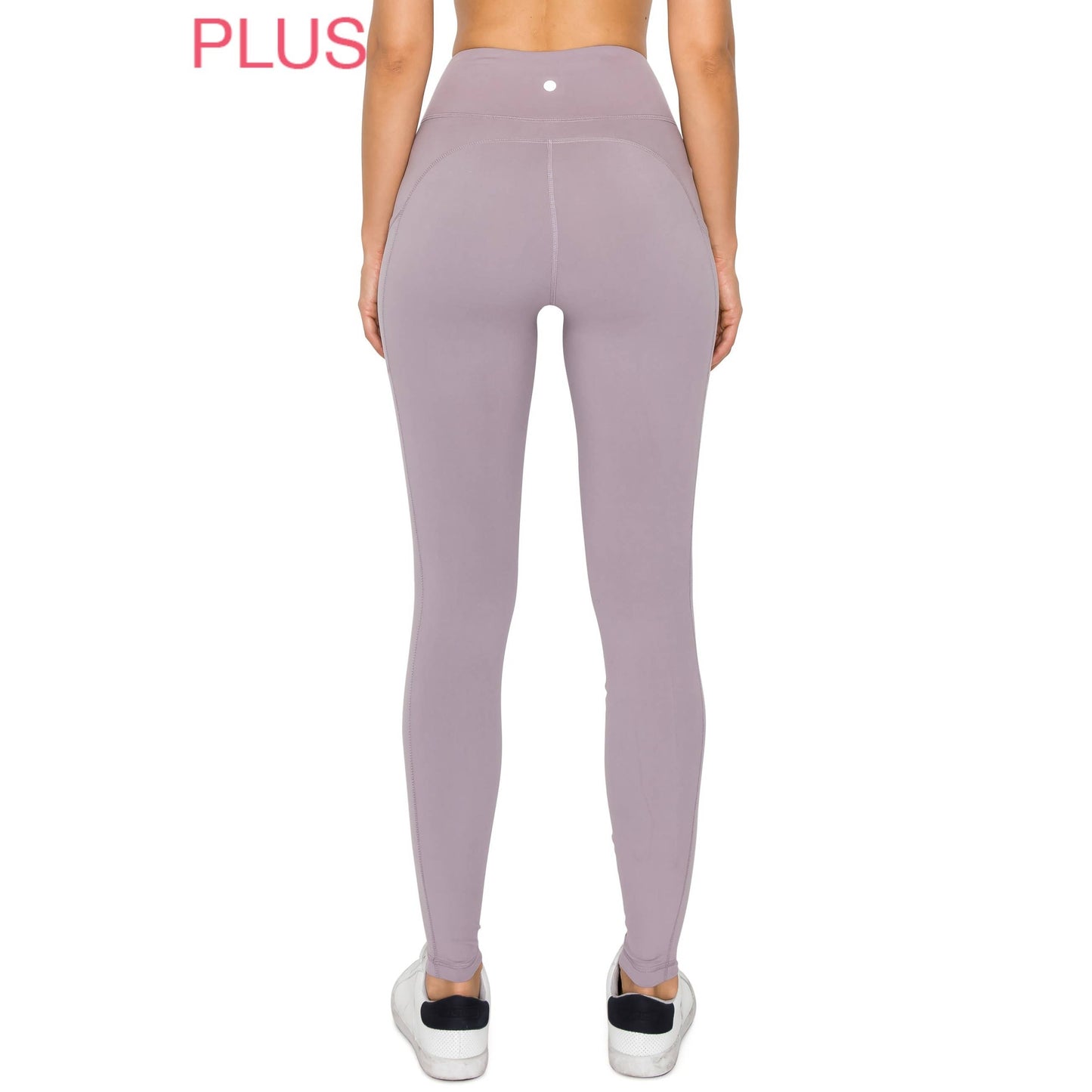 Plus Size Premium High Waist Solid Activewear Leggings: Violet Verbena / 3XL
