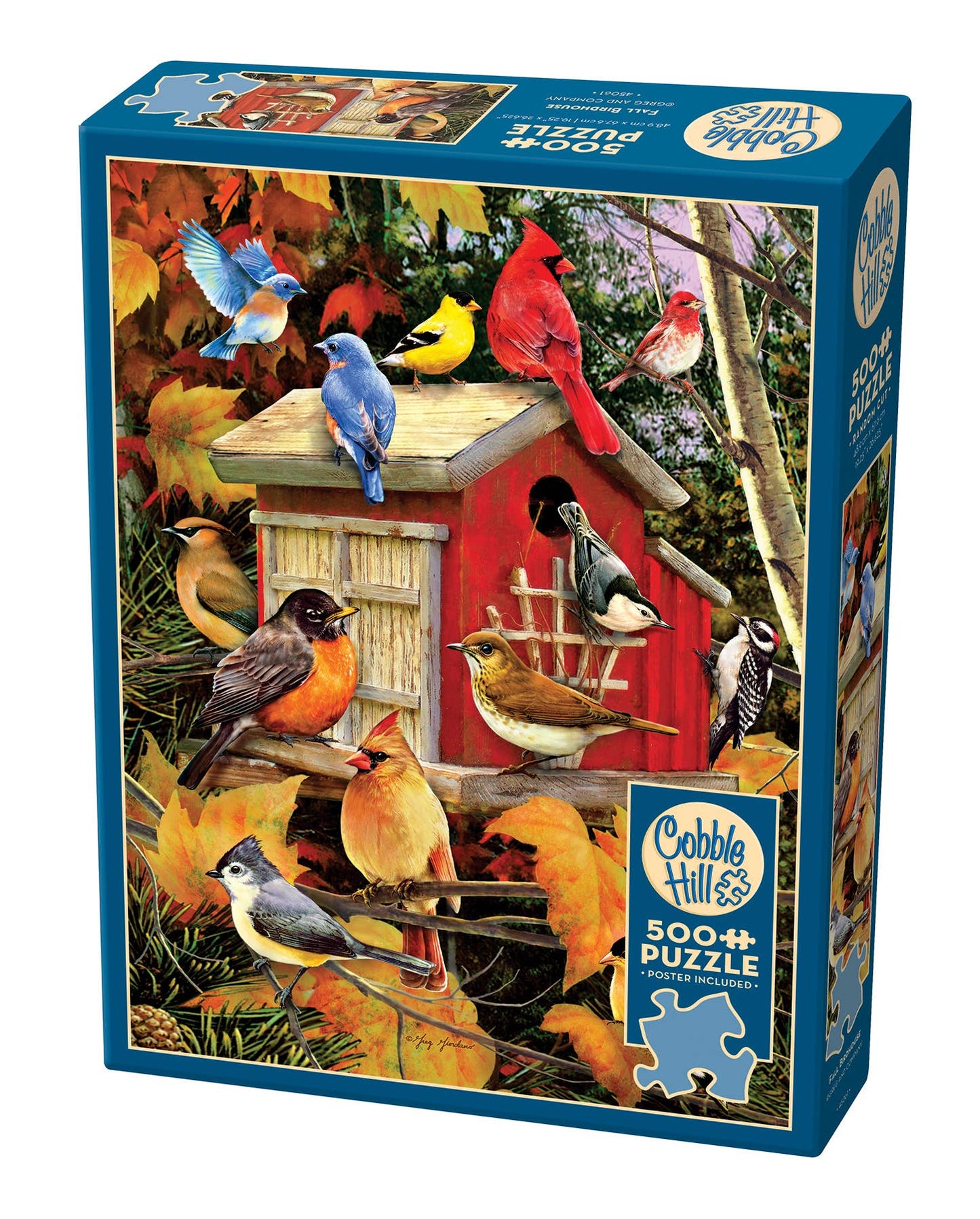 Fall Birdhouse 500pc puzzle