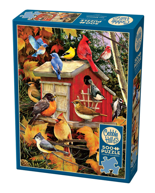Fall Birdhouse 500pc puzzle