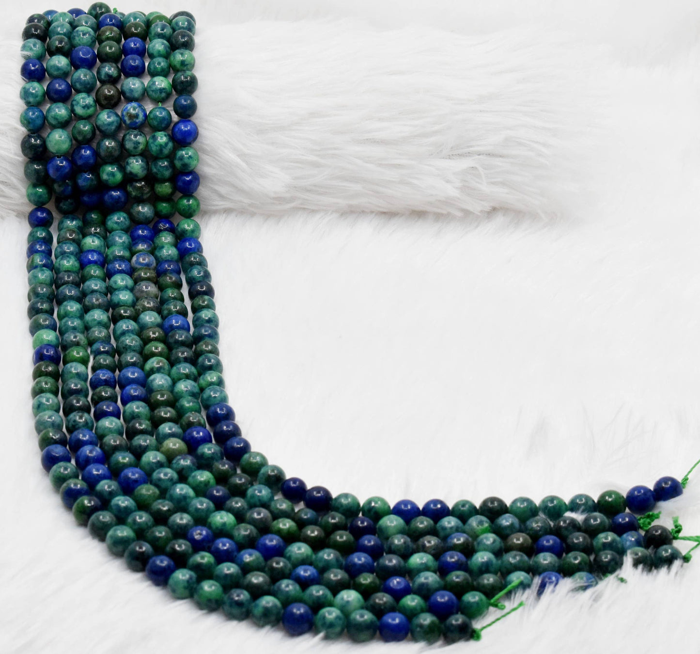 Crystal Jewelry Beads | Azurite Malachite | Gemstone Beads: 4mm