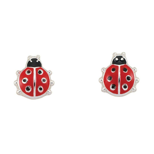 ER Enamel Ladybug Stud