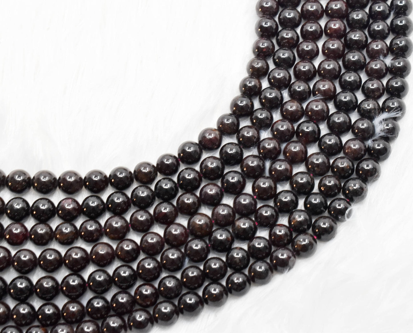 Crystal Jewelry Beads | Garnet | Healing Gemstone Beads: 6mm