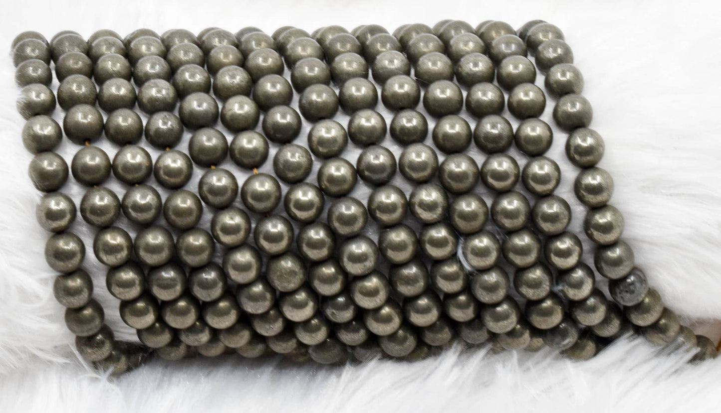 Crystal Jewelry Beads | Pyrite | Healing Gemstone Beads: 4mm