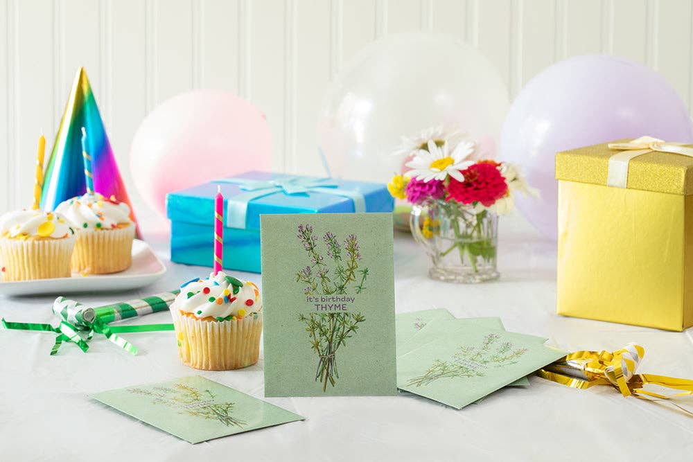 It's Birthday Thyme - Thyme Seed Packets
