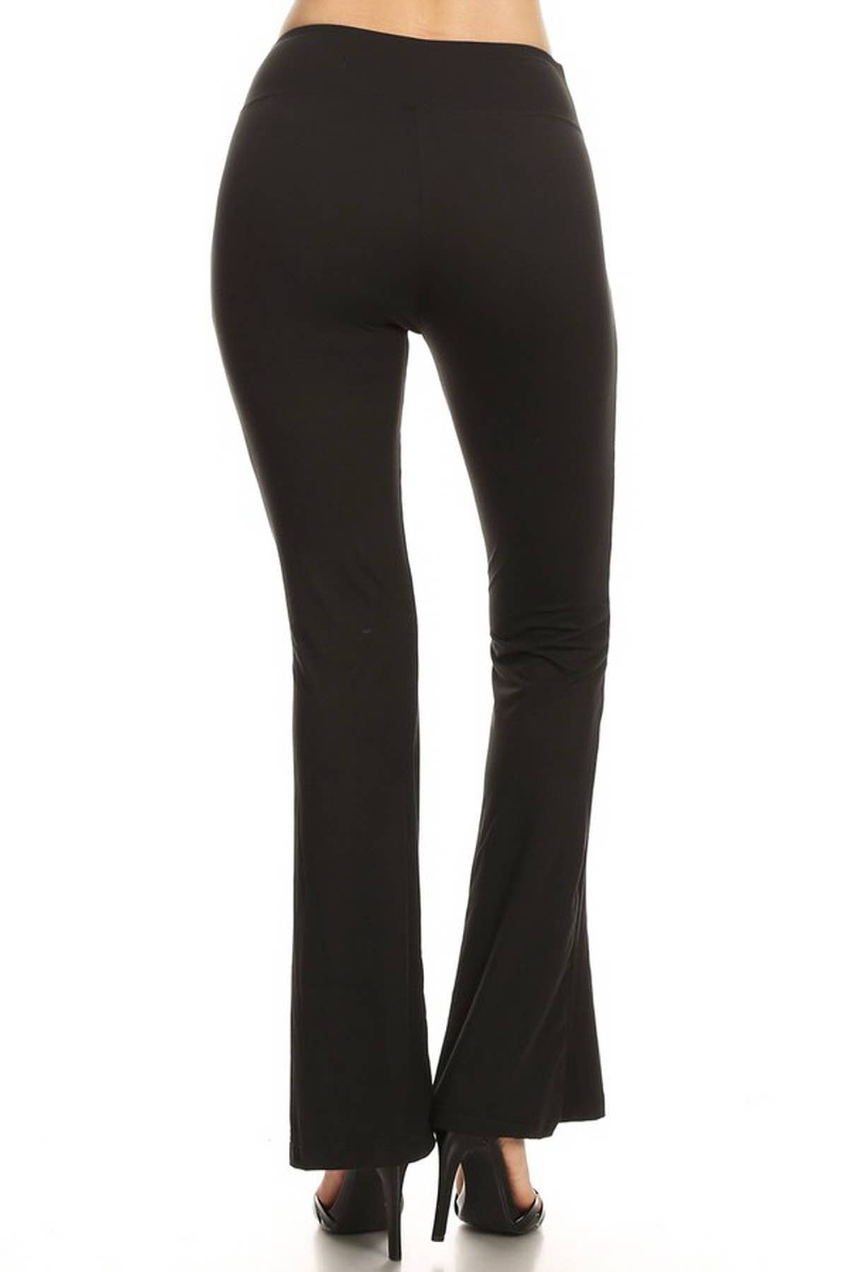 Buttery Soft High Waist Solid Palazzo Pants: Heather Charcoal / XL