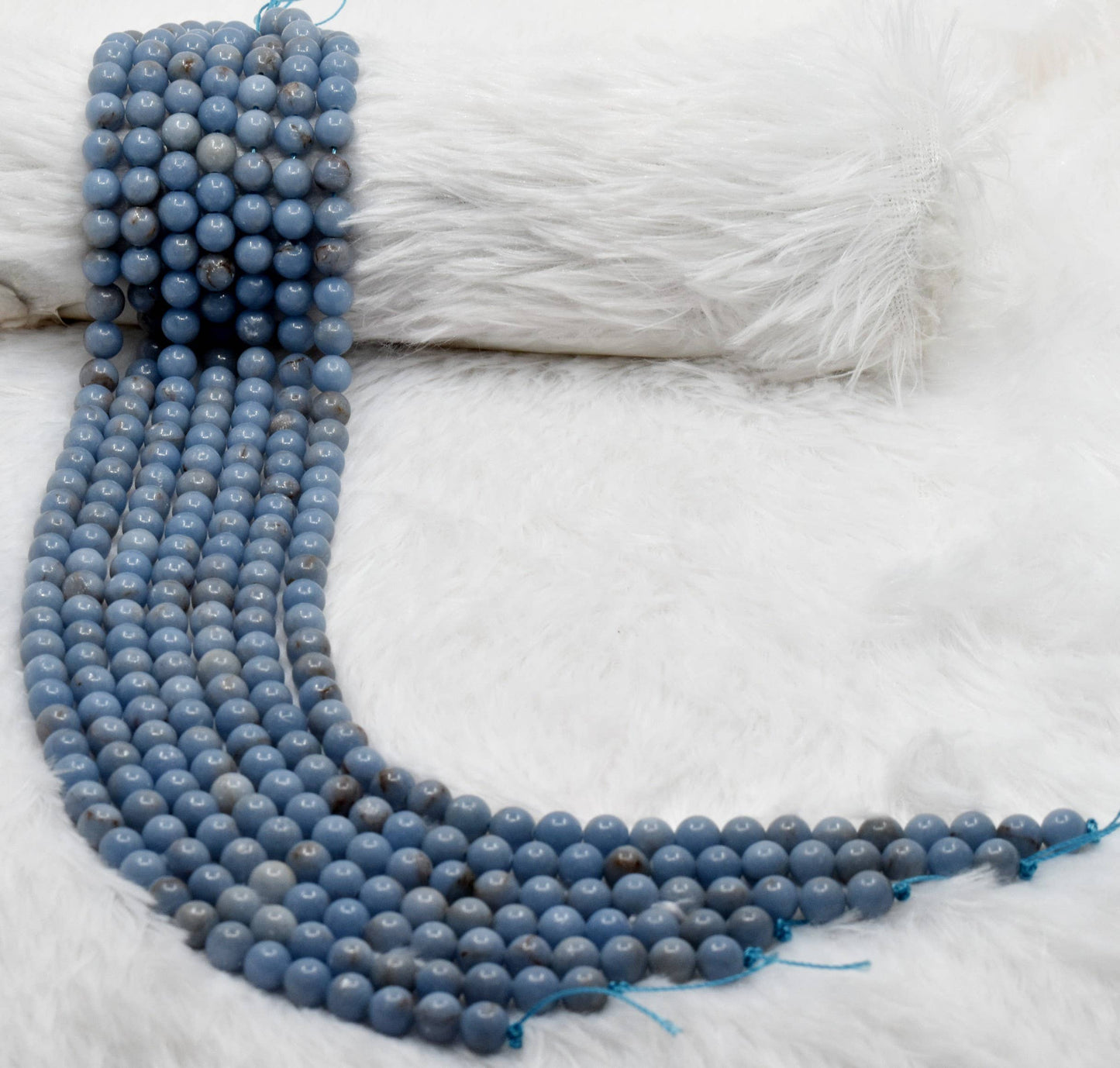 Crystal Jewelry Beads | Angelite | Gemstone Beads: 6mm