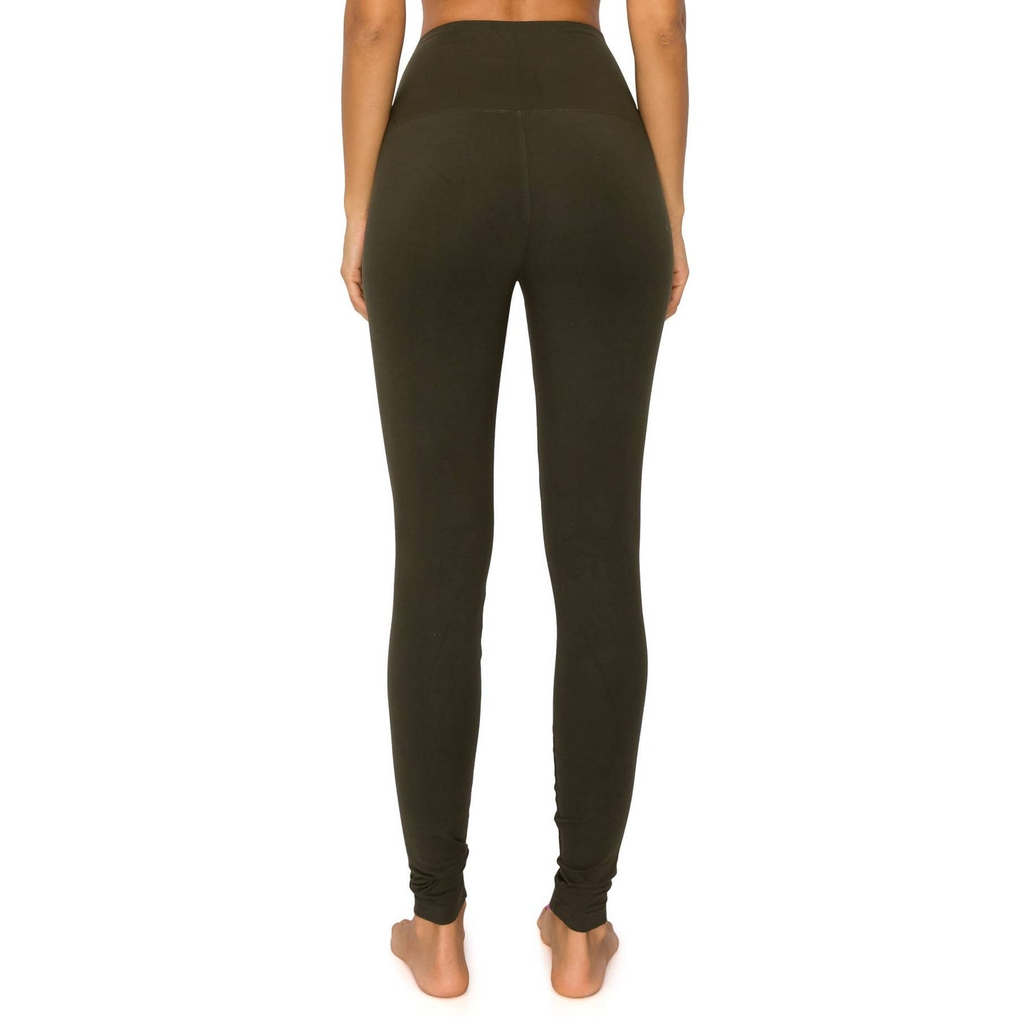 5" Yoga Band Premium Solid Activewear Leggings: Ink Blue / M