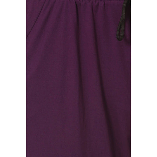 Buttery Soft Solid Joggers with Drawstring: Purple / S