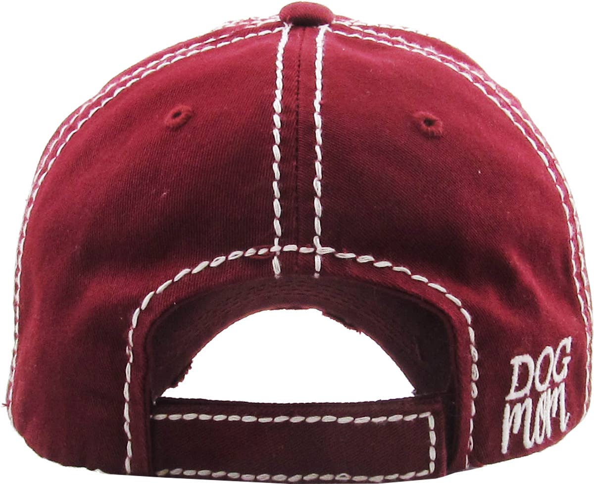 DOG MOM WASHED VINTAGE BALLCAP: DBL