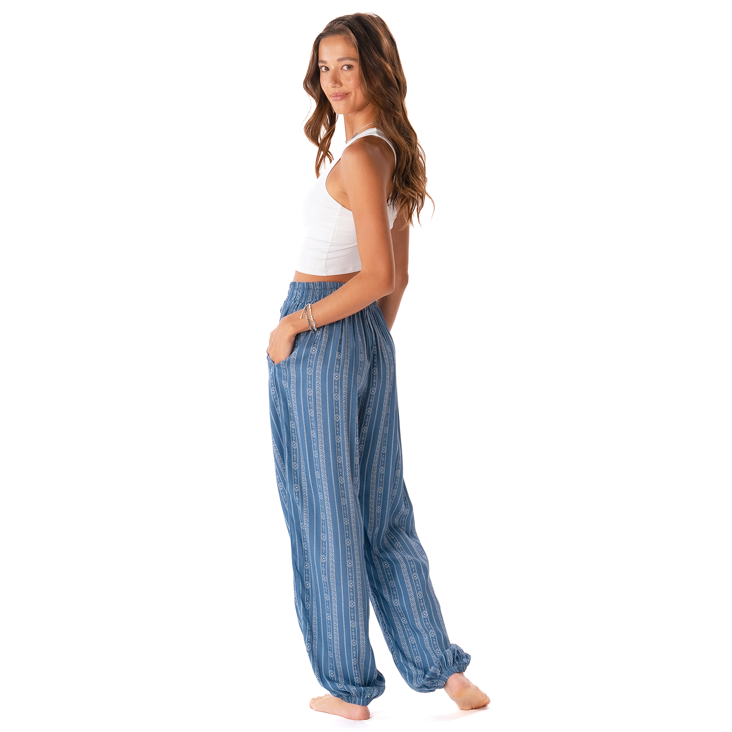 Khamu Tribal Jogger Harem Pants: M